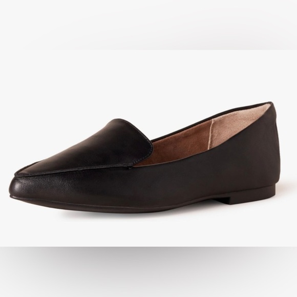 Amazon Essentials Women’s Loafer Flat - Black Faux Leather - Size 10 - Picture 1 of 6